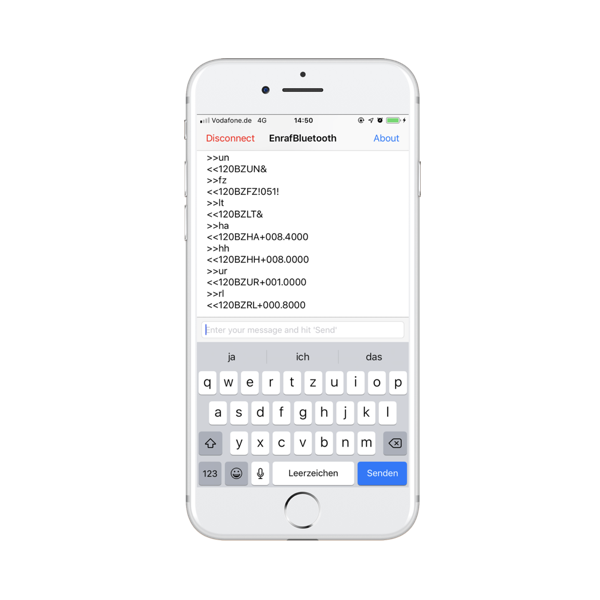Enraf Bluetooth Tool – Apple iOS App